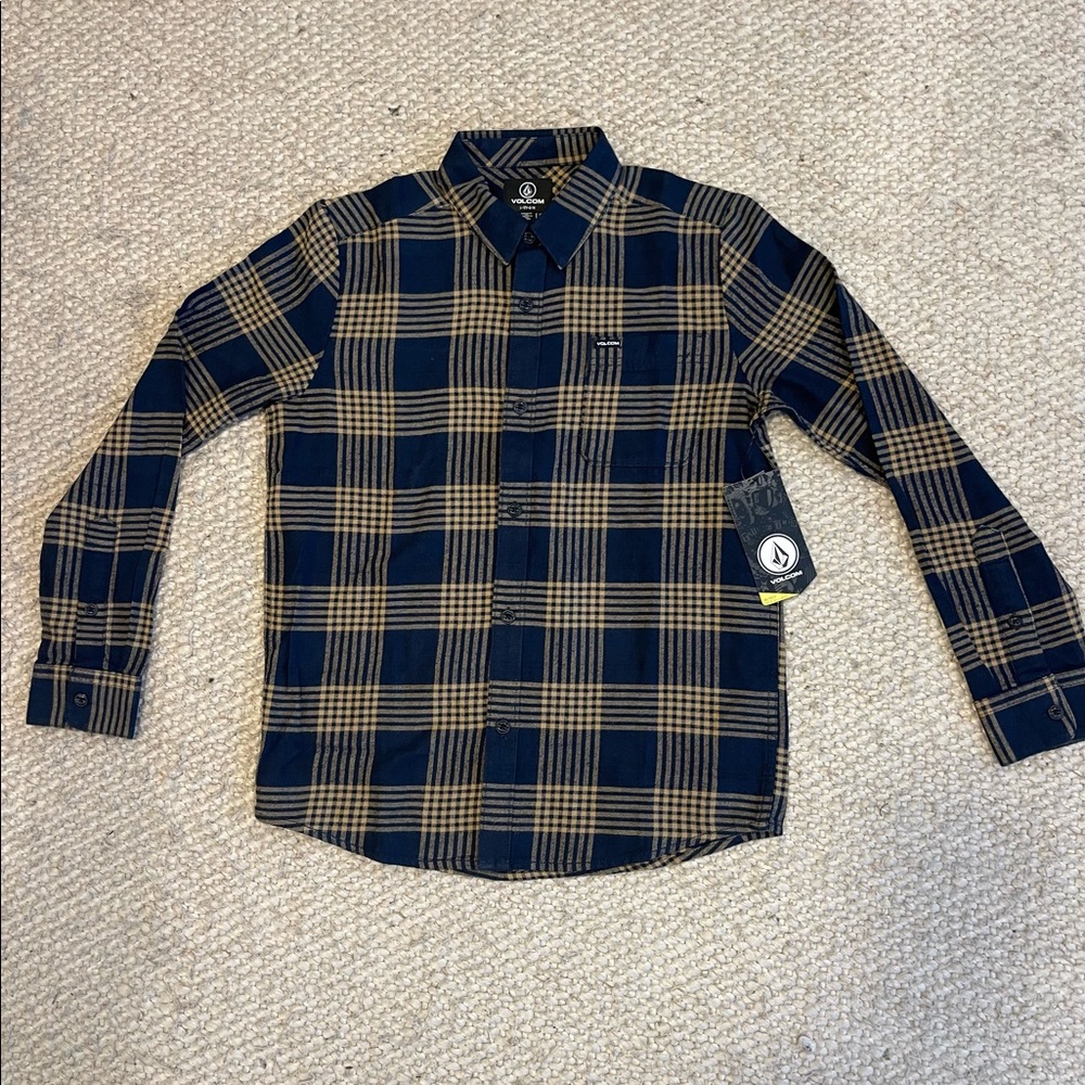 Volcom Boys Youth Flannel (size: 12)